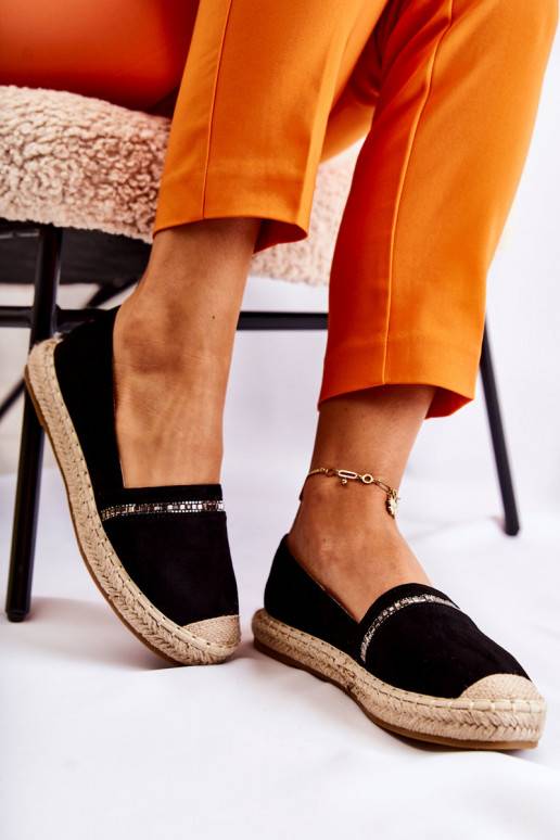 Espadrillas Cersei nere di un modello... Espadrillas Cersei nere di un modello...