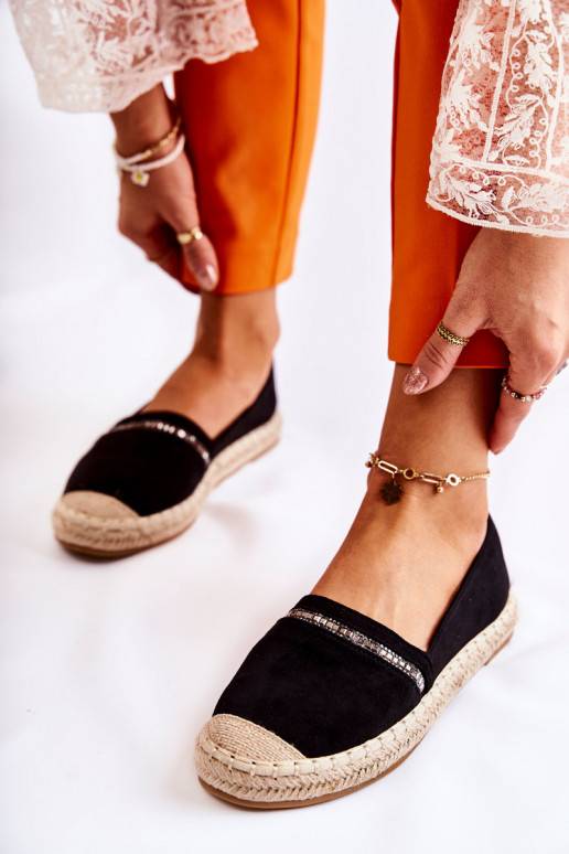 Espadrillas Cersei nere di un modello... Espadrillas Cersei nere di un modello...