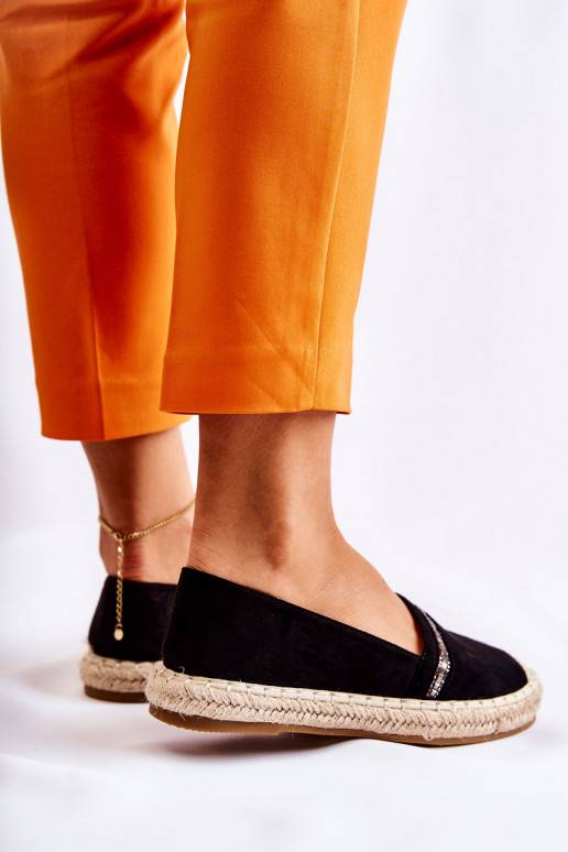 Espadrillas Cersei nere di un modello... Espadrillas Cersei nere di un modello...