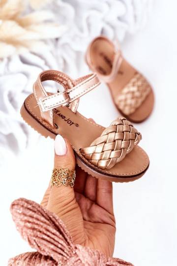 Sandali per bambini in rose gold Bailly