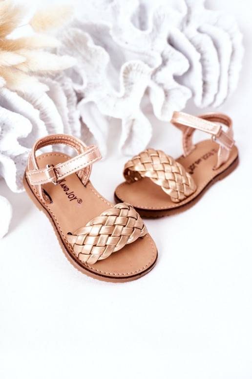 Sandali per bambini in rose gold Bailly
