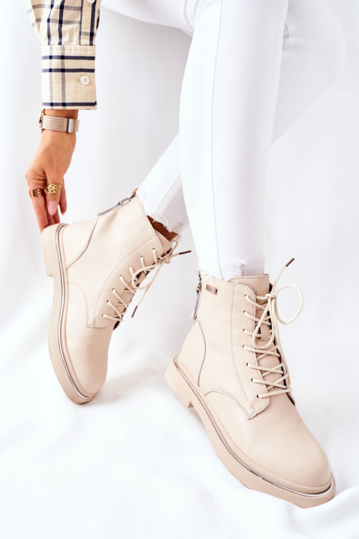 Stivali da donna beige