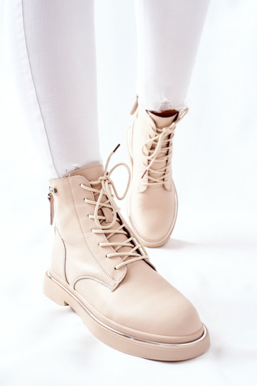 Stivali da donna beige