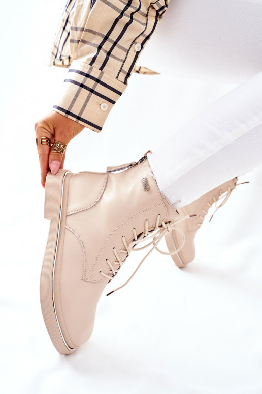 Stivali da donna beige