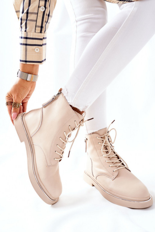 Stivali da donna beige