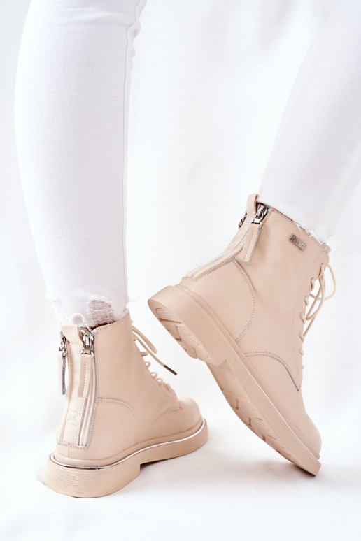 Stivali da donna beige