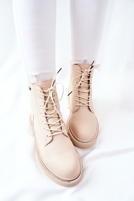 Stivali da donna beige
