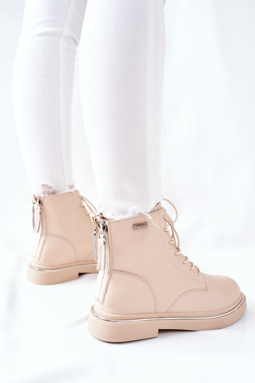 Stivali da donna beige