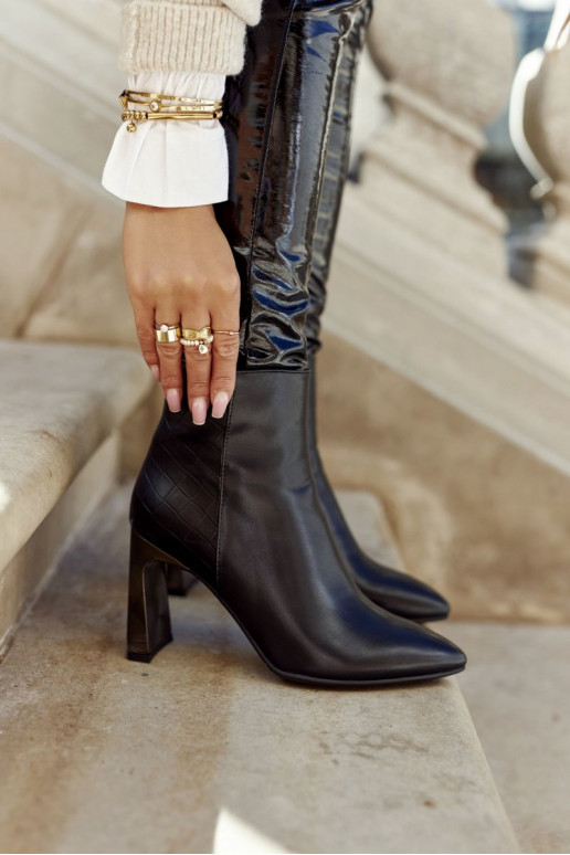 Stivali neri con tacco Olastis Stivali neri con tacco Olastis