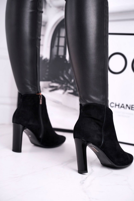 Stivali con tacco Laura Messi neri