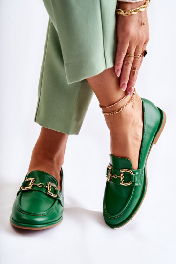 Mocassini da donna in verde di Coris 2