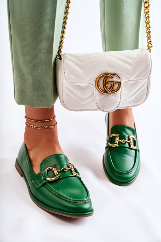 Mocassini da donna in verde di Coris