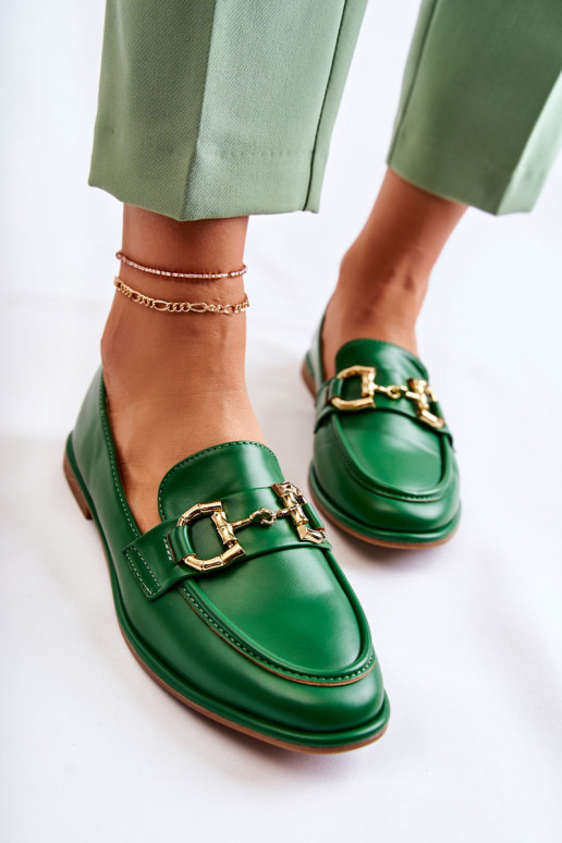 Mocassini da donna in verde di Coris