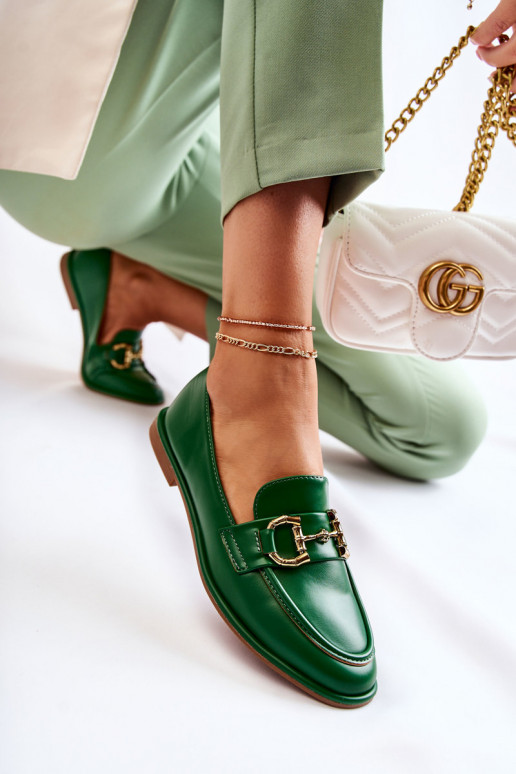 Mocassini da donna in verde di Coris