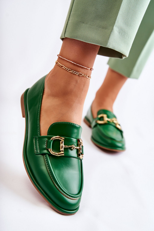 Mocassini da donna in verde di Coris