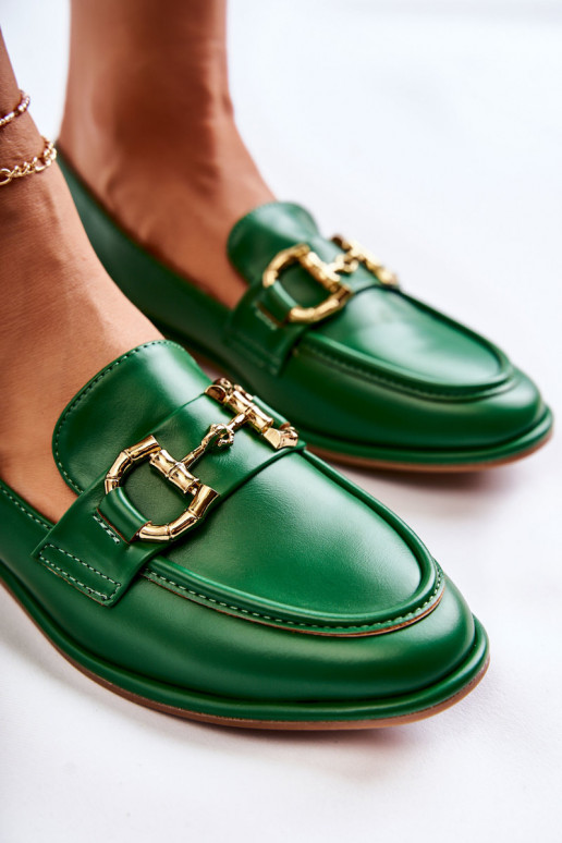 Mocassini da donna in verde di Coris