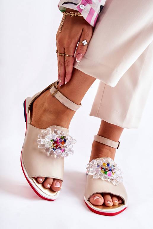 Sandalo con ornamenti Nevassa Sandalo con ornamenti Nevassa