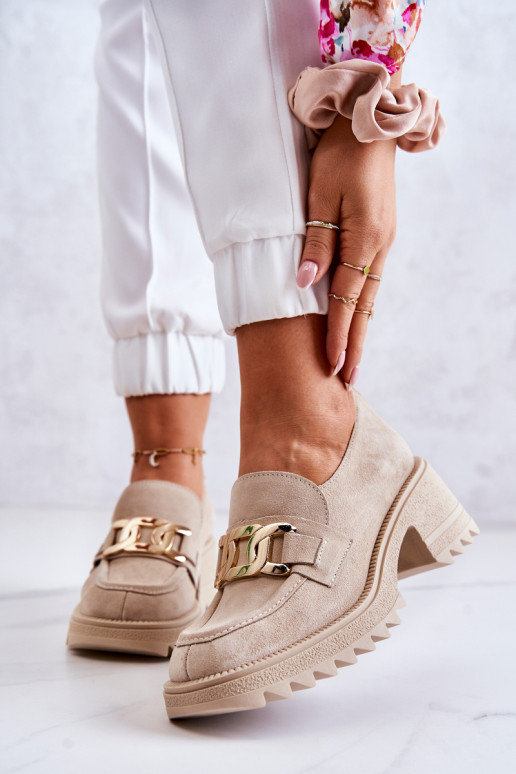 Stivali in camoscio avorio con... Stivali in camoscio avorio con...