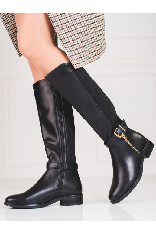 Scarpe in pelle nera Shelovet Scarpe in pelle nera Shelovet