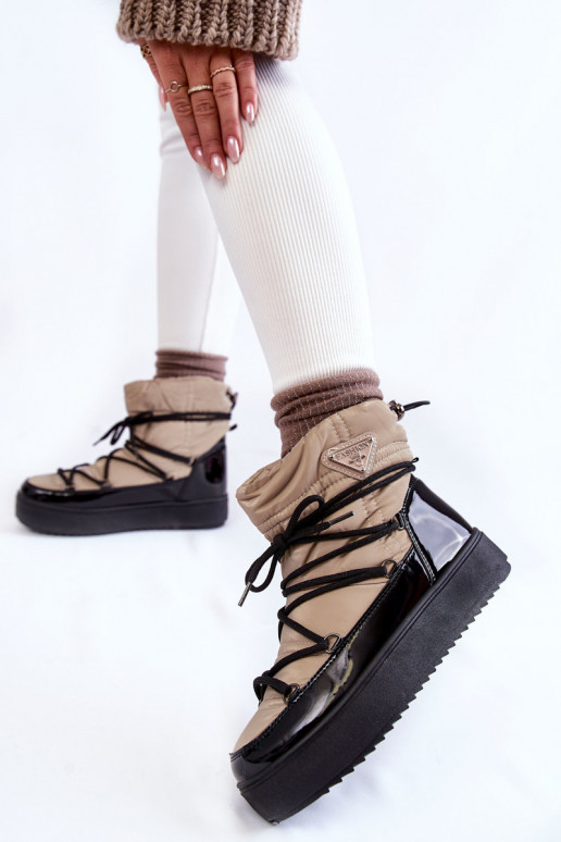 Doposci nero sabbia con lacci Carrios Doposci nero sabbia con lacci Carrios