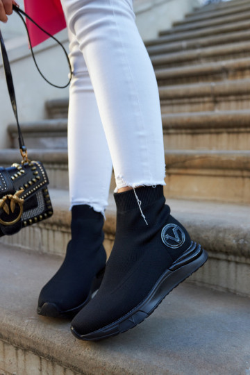 Scarpe sportive in tessuto nero Runaway