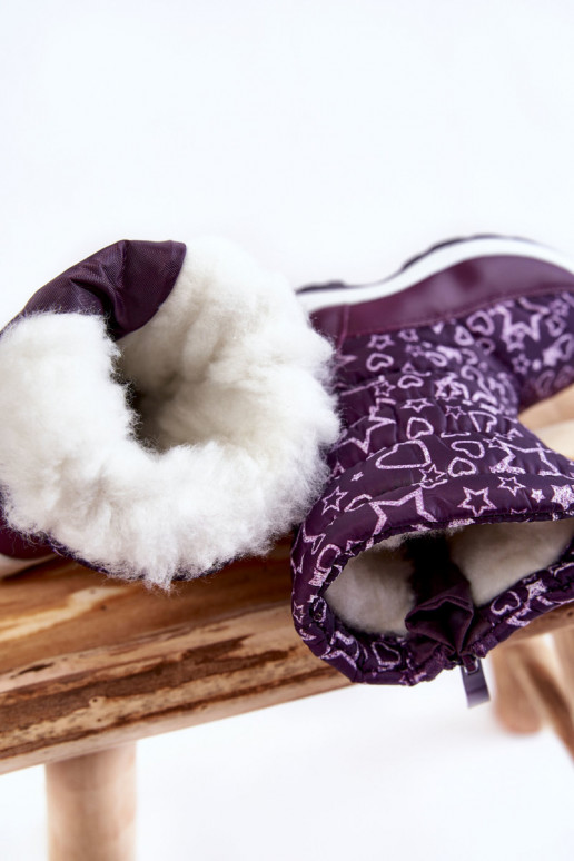 Doposci per bambini nel colore viola...