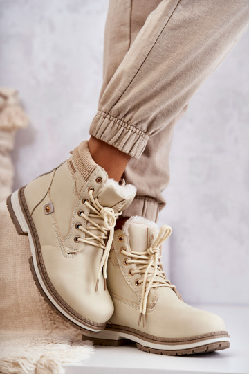 Stivali caldi colore beige Liv