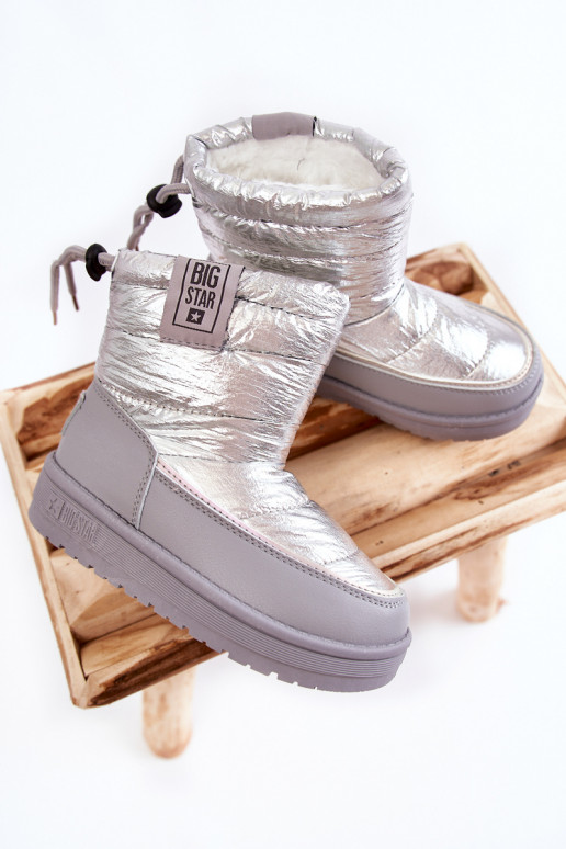 Doposci per bambini grigi e argento Big Star