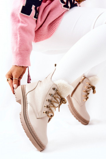 Stivaletti Khaleni da donna di colore beige 2