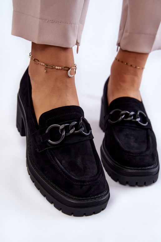 Scarpe in pelle scamosciata con tacco...