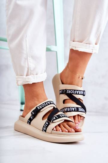 Pantofole alla moda La.Fi beige Menifis