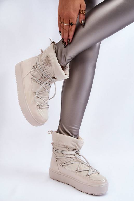 Stivali da neve con lacci riscaldati... Stivali da neve con lacci riscaldati...