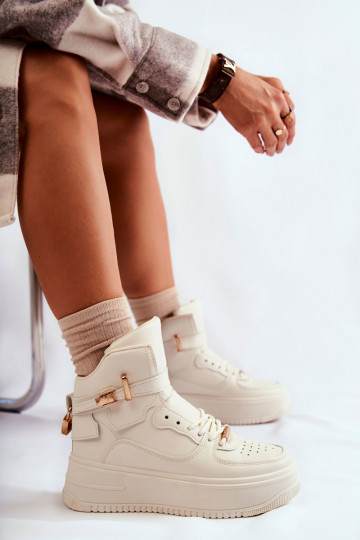 Scarpe sportive riscaldate beige Lexa