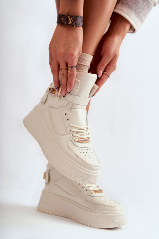 Scarpe sportive riscaldate beige Lexa