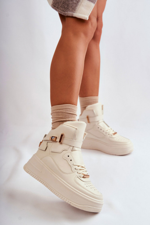 Scarpe sportive riscaldate beige Lexa