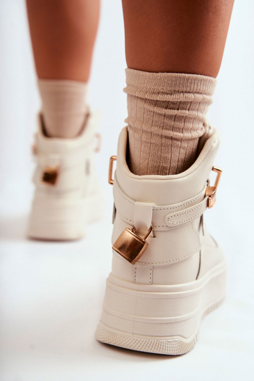Scarpe sportive riscaldate beige Lexa