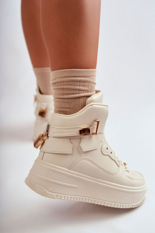 Scarpe sportive riscaldate beige Lexa