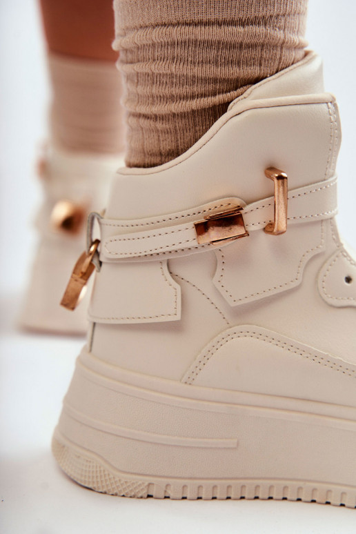 Scarpe sportive riscaldate beige Lexa
