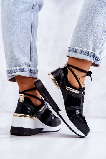 Scarpe sportive bianche e nere Rayana da donna 2