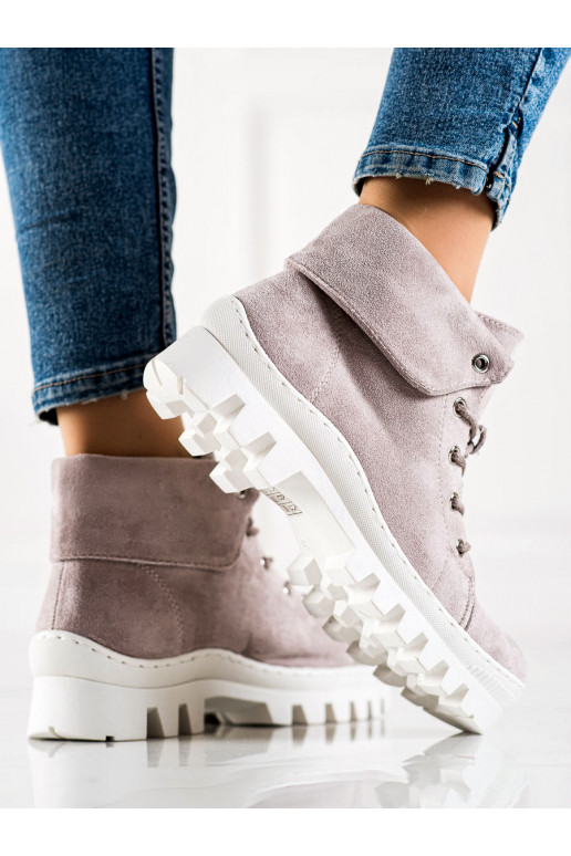 Stivali da donna viola chiaro S.Barski Stivali da donna viola chiaro S.Barski