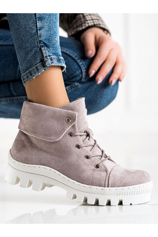 Stivali da donna viola chiaro S.Barski Stivali da donna viola chiaro S.Barski