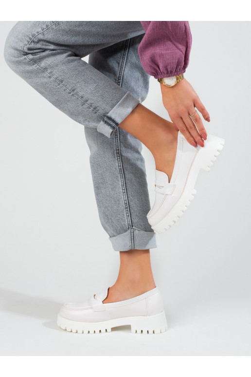 Scarpe bianche da donna Shelovet con plateau