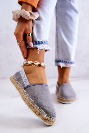 Espadrillas in tessuto nel sorprendente colore grigio Big Star