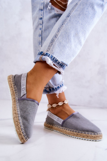 Espadrillas in tessuto nel sorprendente colore grigio Big Star 2