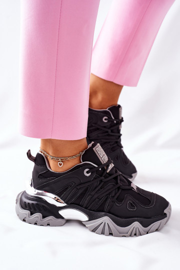Scarpe nere in stile sportivo Memory Foam Big Star 2