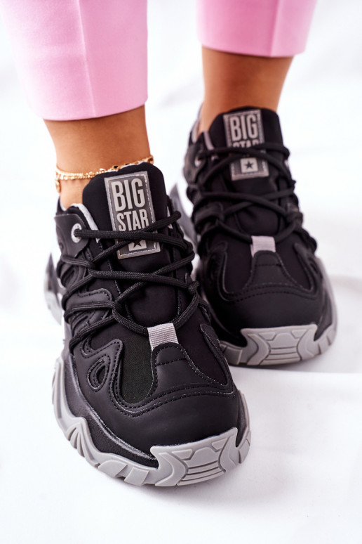 Scarpe nere in stile sportivo Memory Foam Big Star