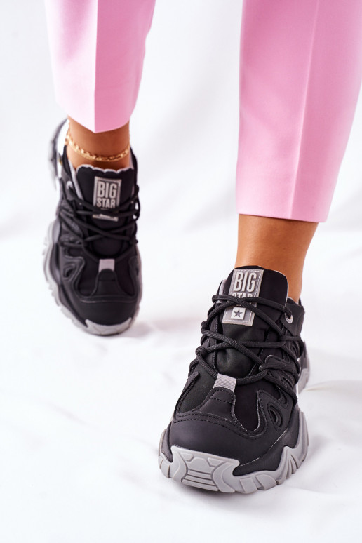 Scarpe nere in stile sportivo Memory Foam Big Star
