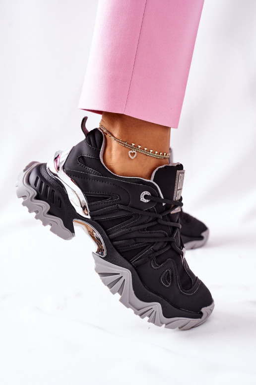 Scarpe nere in stile sportivo Memory...