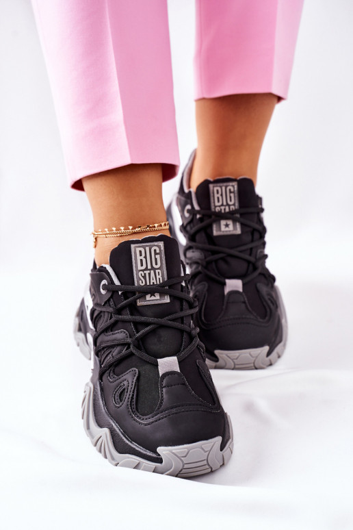 Scarpe nere in stile sportivo Memory...