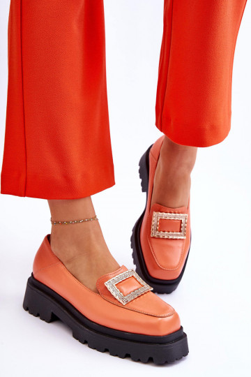 Mocassini colore arancione Agathe 2